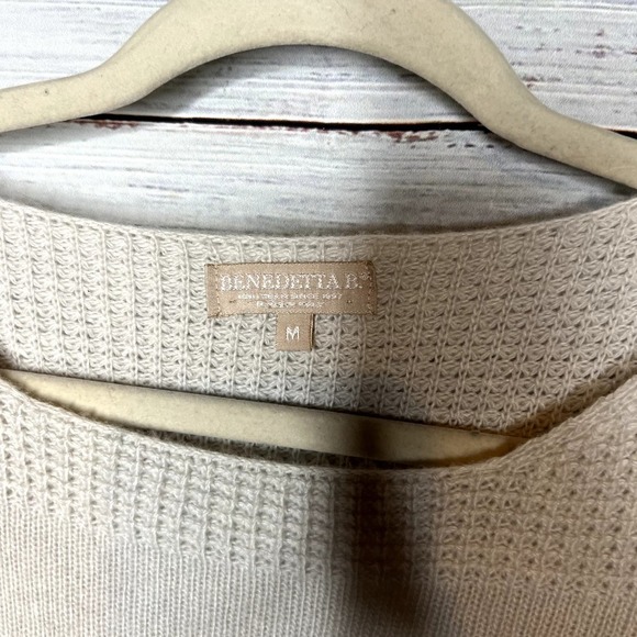 Benedetta B Merino Wool & Cashmere Sweater Boat Neck Med - Picture 2 of 3